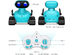 Rechargeable RC Robot for Kids Boys with Music & LED Eyes