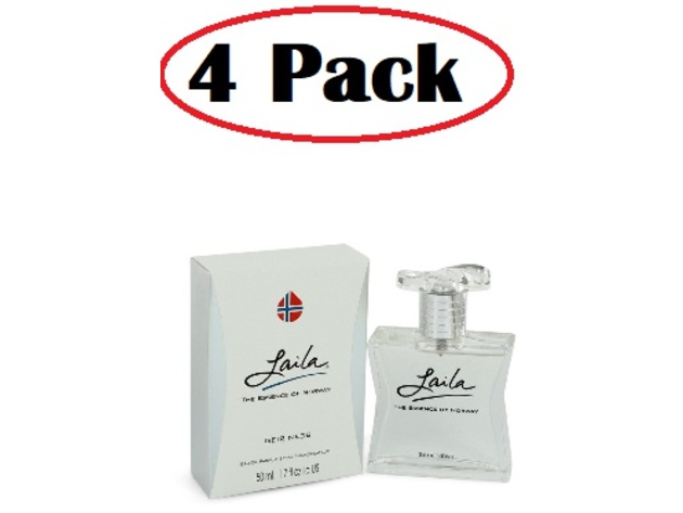 4 Pack of Laila by Geir Ness Eau De Parfum Spray 1.7 oz