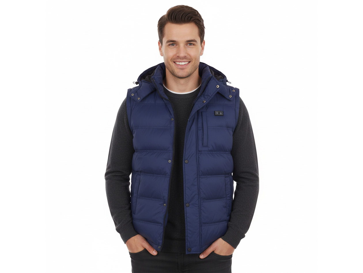 Men's Helios Hybrid Heated Coat with Power Bank (Navy/3XL)