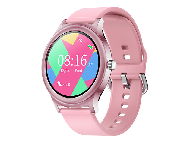 TouchTime Round Full Screen Smart Watch (Pink)