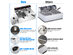 Costway 5000w Electric Countertop Deep Fryer Dual Tank Commercial Restaurant Steel - Silver
