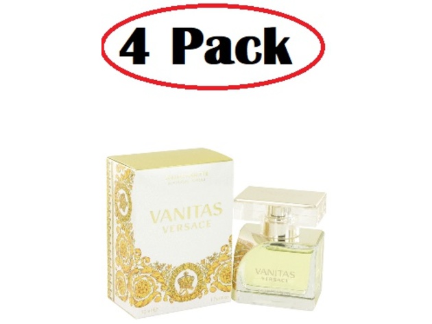 4 Pack of Vanitas by Versace Eau De Toilette Spray 1.7 oz