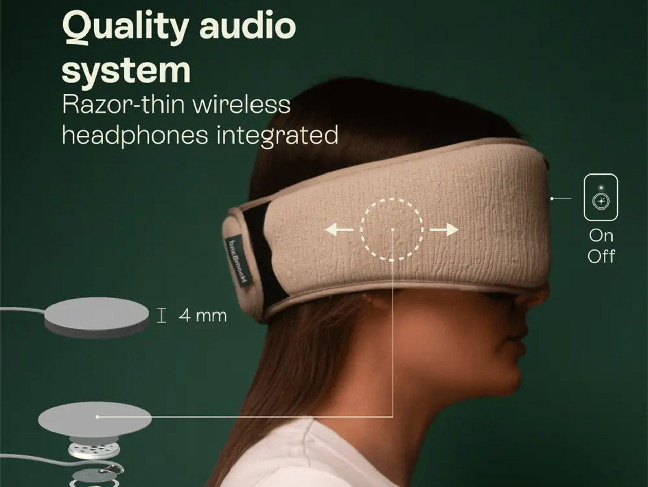 HoomBand Ultimate Bluetooth Sleep Mask with 100+ Hours of Sleep Stories (2-Pack)