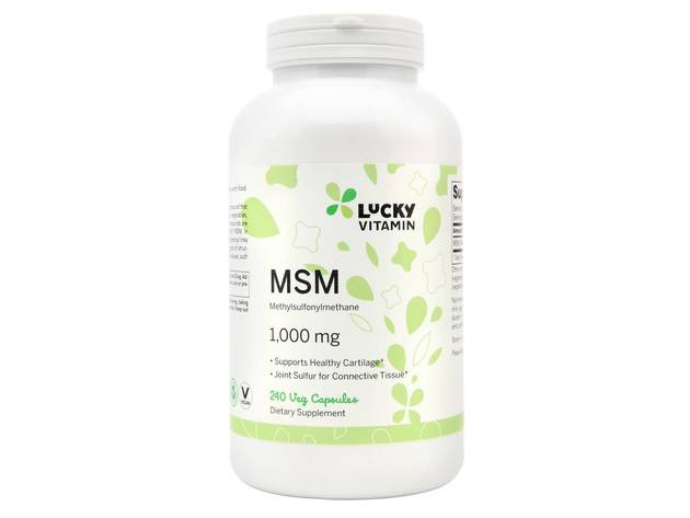 LuckyVitamin - MSM Methylsulfonylmethane Joint Health Support 1000 mg. - 240 Veg Capsules