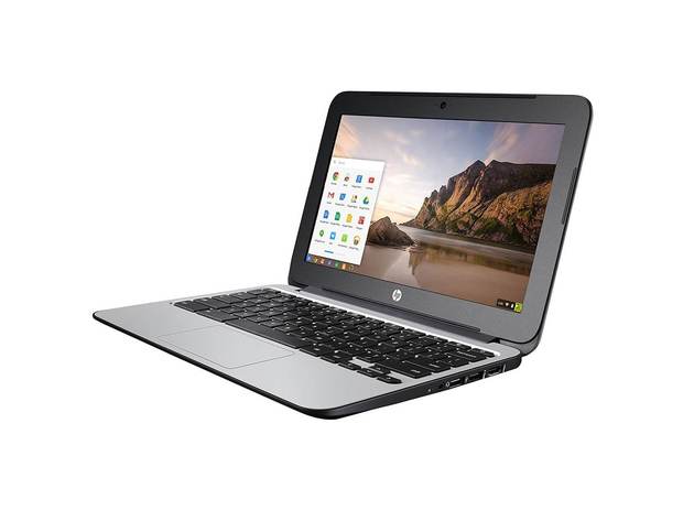 HP Chromebook 11 G3 Chromebook, 2.16 GHz Intel Celeron, 4GB DDR3 RAM, 16GB SSD Hard Drive, Chrome, 11" Screen (Grade B)