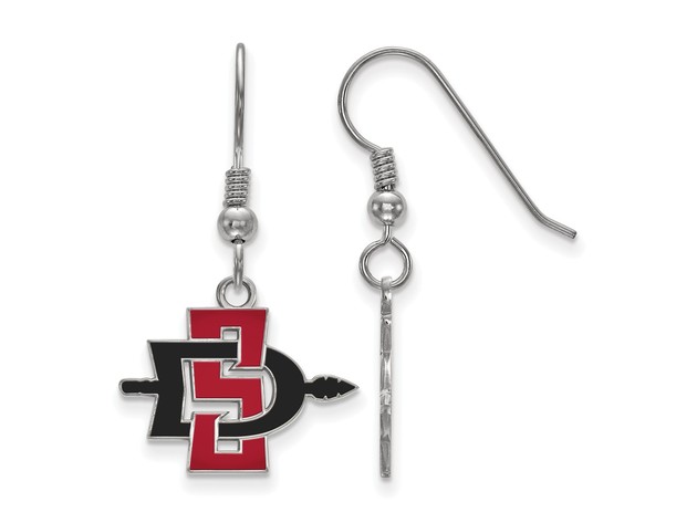 Sterling Silver University of Georgia Small Dangle Earrings - The Black Bow  Jewelry Company