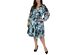 Maree Pour Toi Women's Plus Size Burnout Wrap Dress Blue Size 18