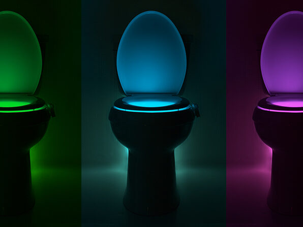 IllumiBowl Toilet Night Light only $19.99! Motion Activated!