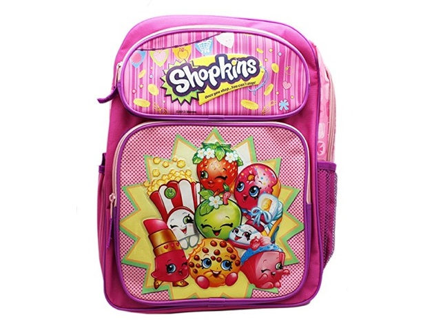 Backpack - Shopkins - Large 16 Inches - Pink Purple