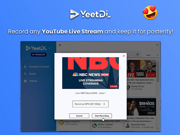 YeetDL Video Downloader: Lifetime Subscription