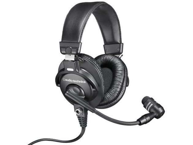 Audio-Technica BPHS1-XF4 Communications Sound Isolation Headset - Black-- (Refurbished, No Retail Box)