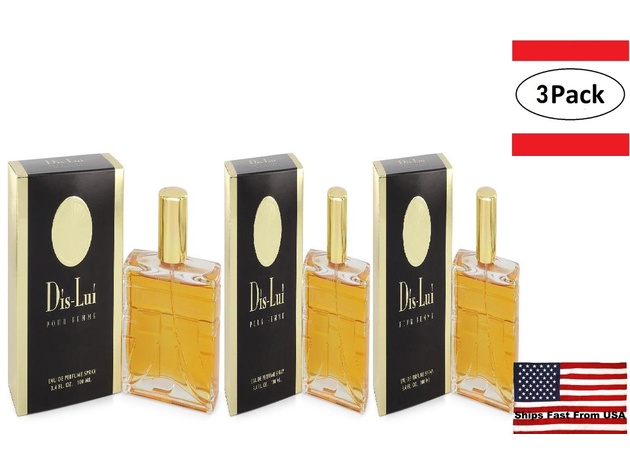 3 Pack Dis Lui by YZY Perfume Eau De Parfum Spray 3.4 oz  for Women
