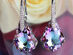 Baroque Drop Earrings with Color Changing Swarovski Crystals