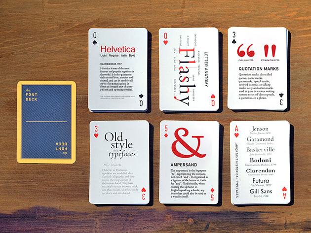 Design and Font Deck Playing Cards