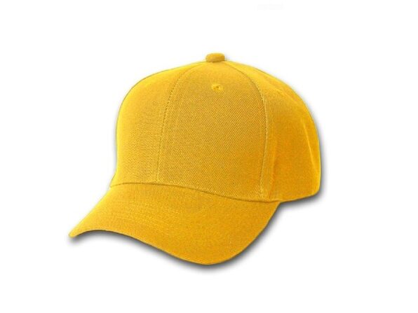 plain yellow baseball cap
