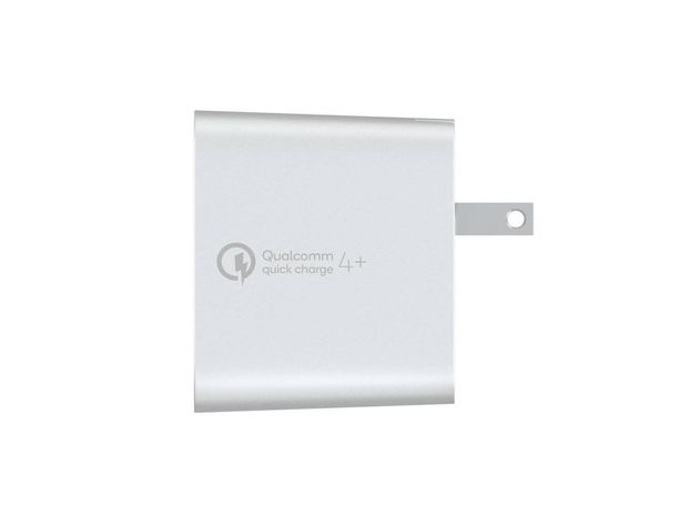 Belkin Boostup Quick Charge 27 Watt 4+ Home Charger with USB-C Cable, Light Silver (New Open Box)
