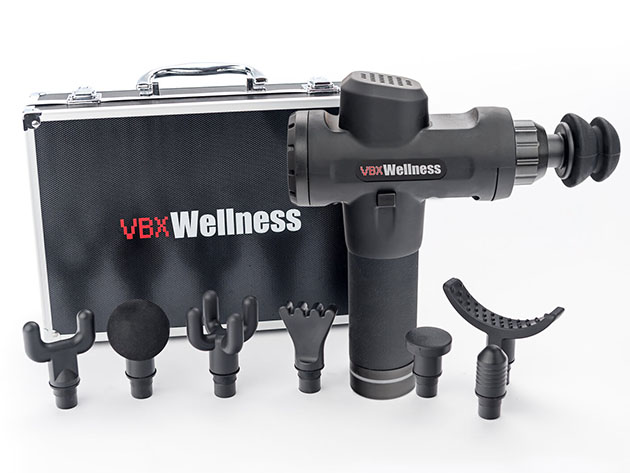 VBX Pro Handheld Massage Therapy Gun + 7 Attachments