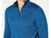 Michael Kors Men's Quarter-Zip Sweater Blue Size Extra Large