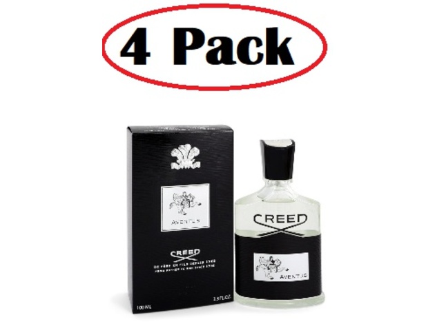 4 Pack of Aventus by Creed Eau De Parfum Spray 3.3 oz