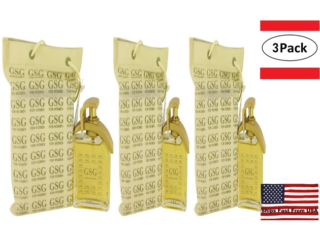 3 Pack GSG by Franescoa Gentiex Eau DE Parfum Spray 3.4 oz for Women