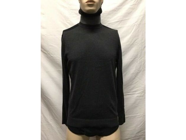 Alfani Men's Colorblocked Turtleneck Black Size XL