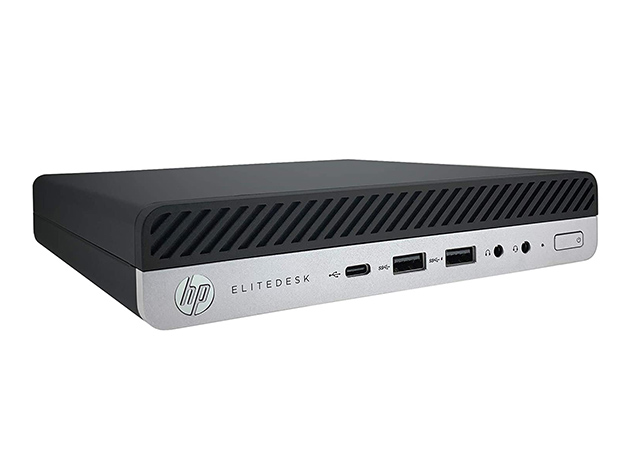 HP EliteDesk 800 G4 mini, i5-8500T 16GB 256GB SSD Win10 Pro (Refurbished)