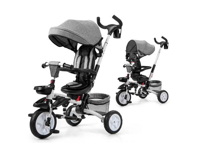 4-in-1 Detachable Baby Stroller Tricycle training toy bike 10 months-5 Years old 