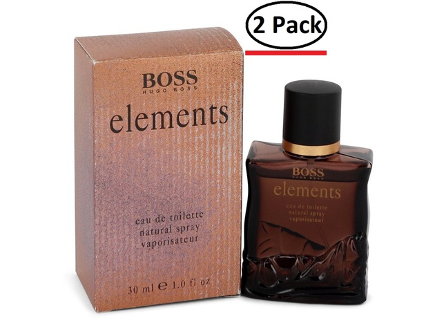 ELEMENTS by Hugo Boss Eau De Toilette Spray 1 oz for Men (Package of 2)