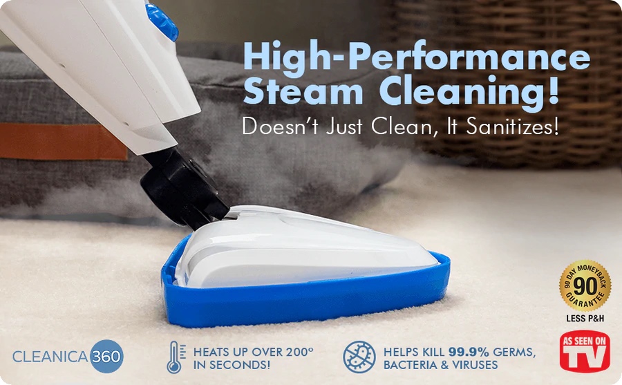 Cleanica 360 Steam Mop in White