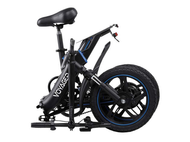 Voyager Electric Bike Radius Pro Foldable UL-Certified, BIKE-4050RP-BLK, Blue (Certified Refurbished)
