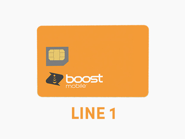 Boost Mobile Prepaid 12-Month Plan: Unlimited Talk/Text, 2GB LTE Data &  Free SIM (2-Account Bundle) + $10 Store Credit