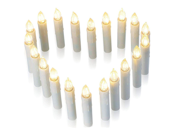 KooPower Battery-Powered LED Flameless Candle Lights (20-Pack)