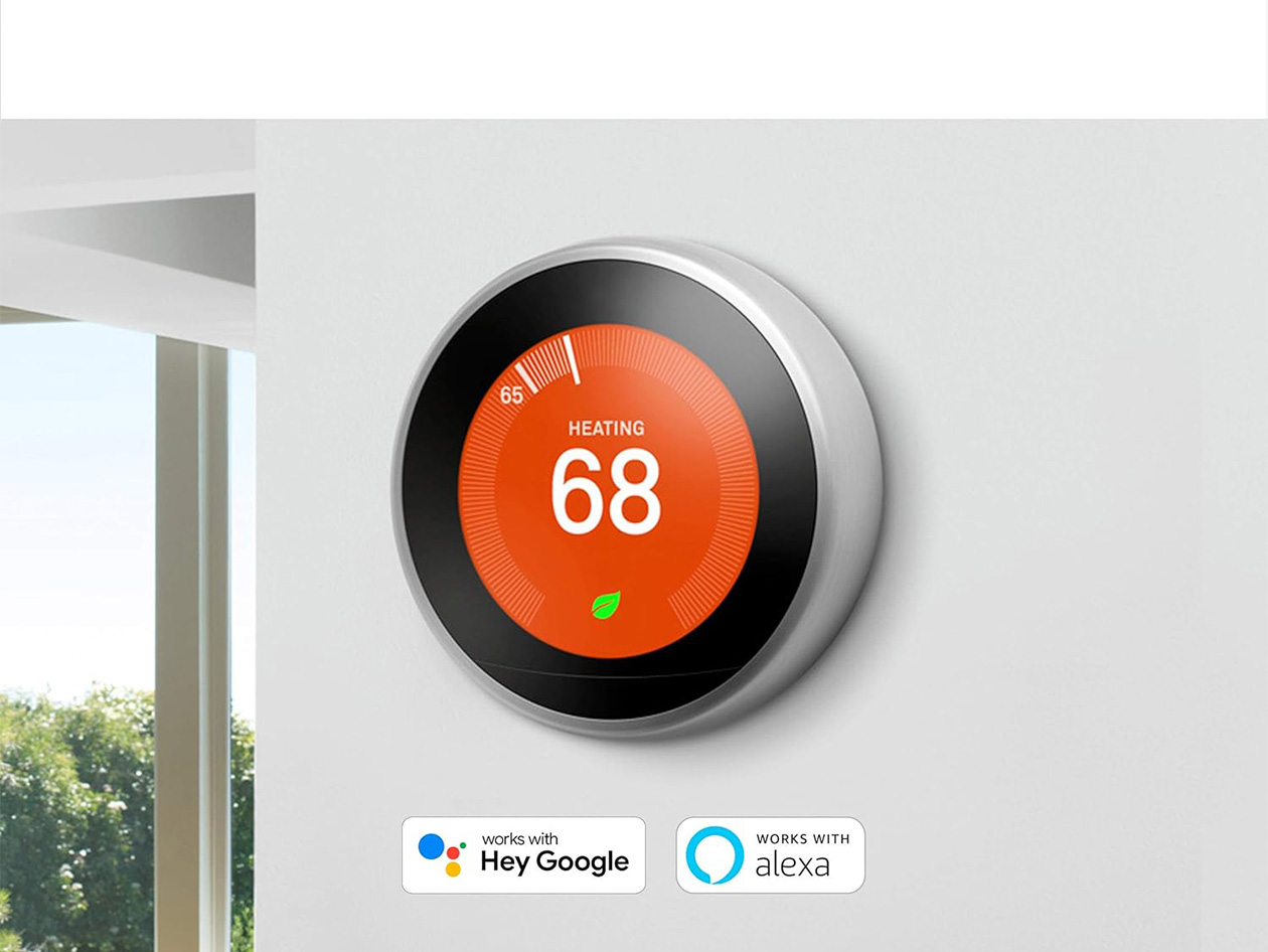Google Nest Learning Thermostat 3rd Gen - White (Refurbished)