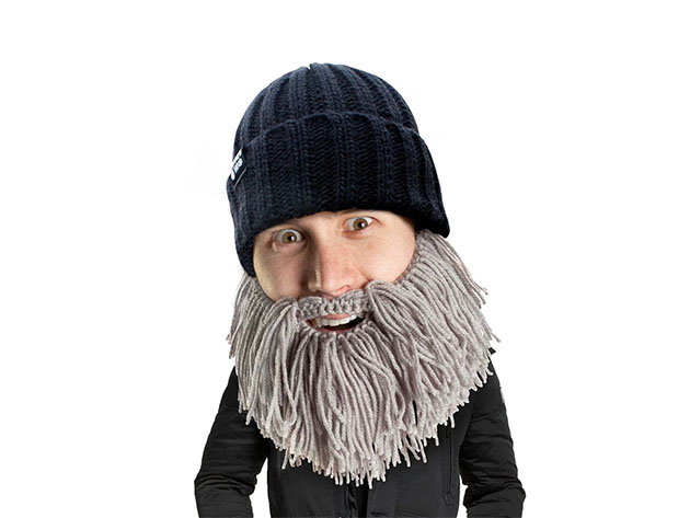 Beard Head® The First Ever Bearded Headwear: Barbarian Vagabond (Grey)