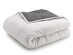 Stress-Relief Weighted Blanket (Grey/White, 12Lb)