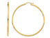 Large Hoop Earrings in 14K Yellow Gold 2 Inch (2.00 mm)