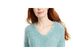 Freshman Juniors' Fuzzy V-Neck Sweater Green Size X-Large