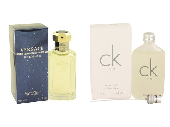 Gift set DREAMER by Versace EDT Spray oz And CK ONE EDT Pour/Spray  (Unisex) oz