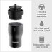Bobber 12oz Vacuum Insulated Stainless Steel Travel Mug With 100% Leakproof Locked Lid - Black Coffee