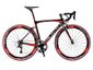 700C Carbon Fiber Road Bicycle Red (New)