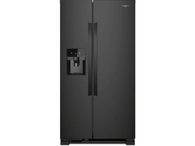 Whirlpool WRS321SDHB 21 Cu. Ft. Black Side-by-Side Refrigerator