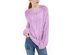 Ultra Flirt Men's Juniors' Striped Balloon-Sleeve Sweater Purple Size Large