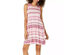 Style & Co Women's Swing Dress A-Line Sleeveless Geometric Waves Rose Size Extra Large
