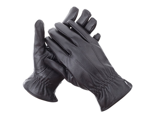 Cold-Weather Leather Gloves (Espresso/XL)
