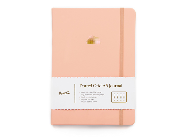 A5 Dot Grid Journal (2-Pack/Pastel Peach)