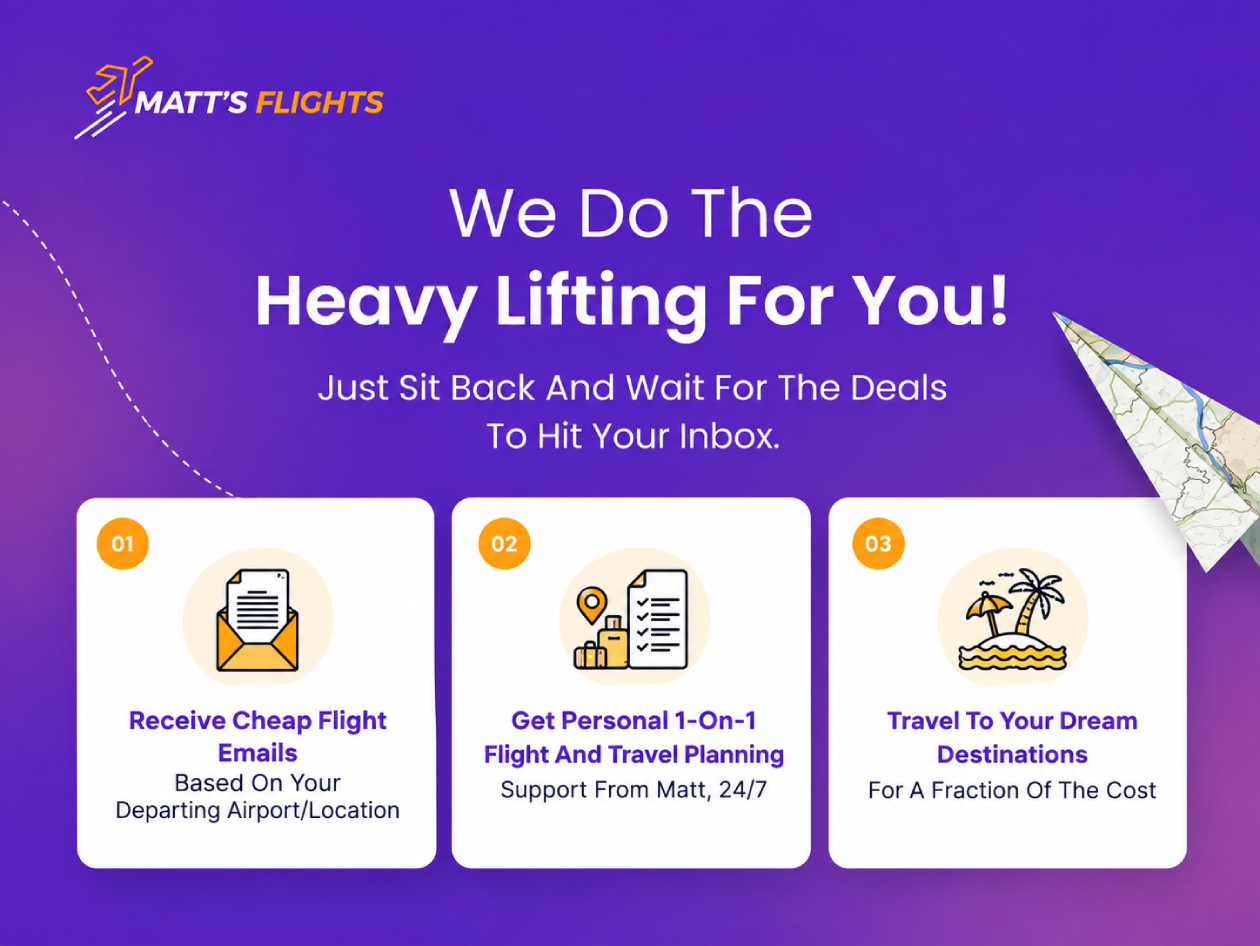 Matt's Flights Premium Plan Lifetime Subscription: Save up to 90% on Domestic & International flights