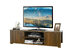 Costway TV Stand for TV's Up to 65''  w/Storage Cabinets & Shelves - Brown