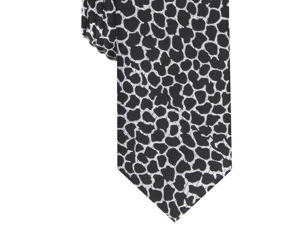 INC International Concepts  International Concepts Men's Skinny Abstract Tie Black Size Regular