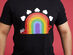 Cute Brute Unisex Stego Rainbow T-Shirt, 3XL