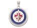 Sterling Silver NHL Winnipeg Jets Logo Picture Disc Pendant